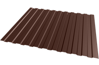 Профнастил окрашенный С8 шоколад 1,2 х 2м (0,45 мм)