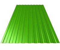 Профнастил окрашенный С8 зеленая мята 1,2 х 2м (0,45мм)