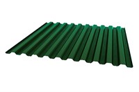Профнастил окрашенный С21    зеленый мох  1,055 х 6м (0,45мм)