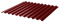 Профнастил окрашенный С21  красное вино 1,055 х 3м (0,45мм) - фото 5150